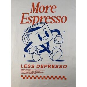 Funny Coffee Graphic Tee Espresso Depresso Aesthetic Retro